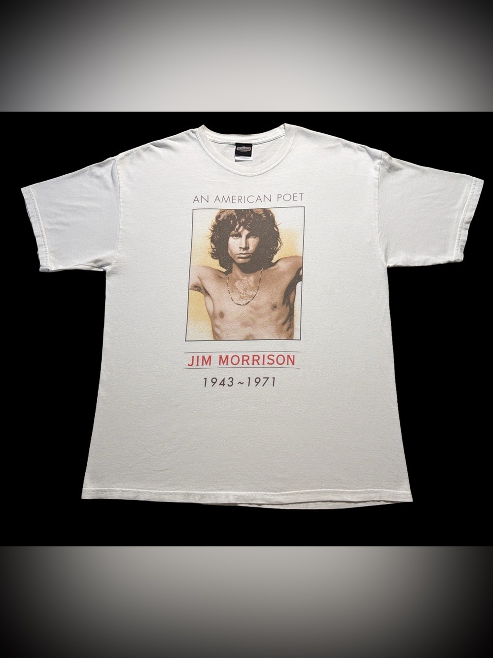 Winterland Jim Morrison “An American Poet” T-Shirt XL White The Doors Band Tee
